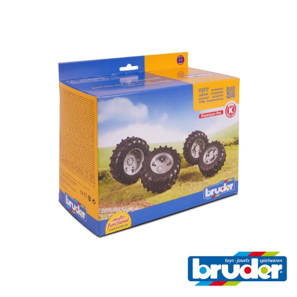 Picture of Twin Tyres with silver rims 